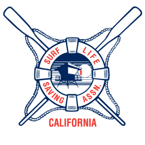 California Surf Lifesaving Association logo. Links to California Surf Lifesaving Association website.